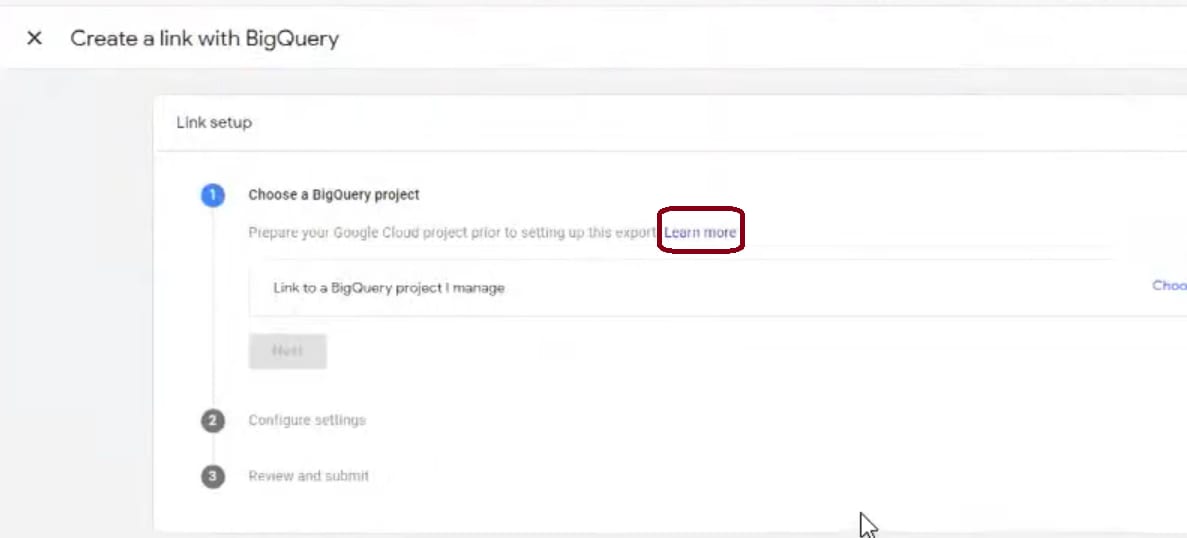 GA4 BigQuery Integration - Learn more link | Hevo Data